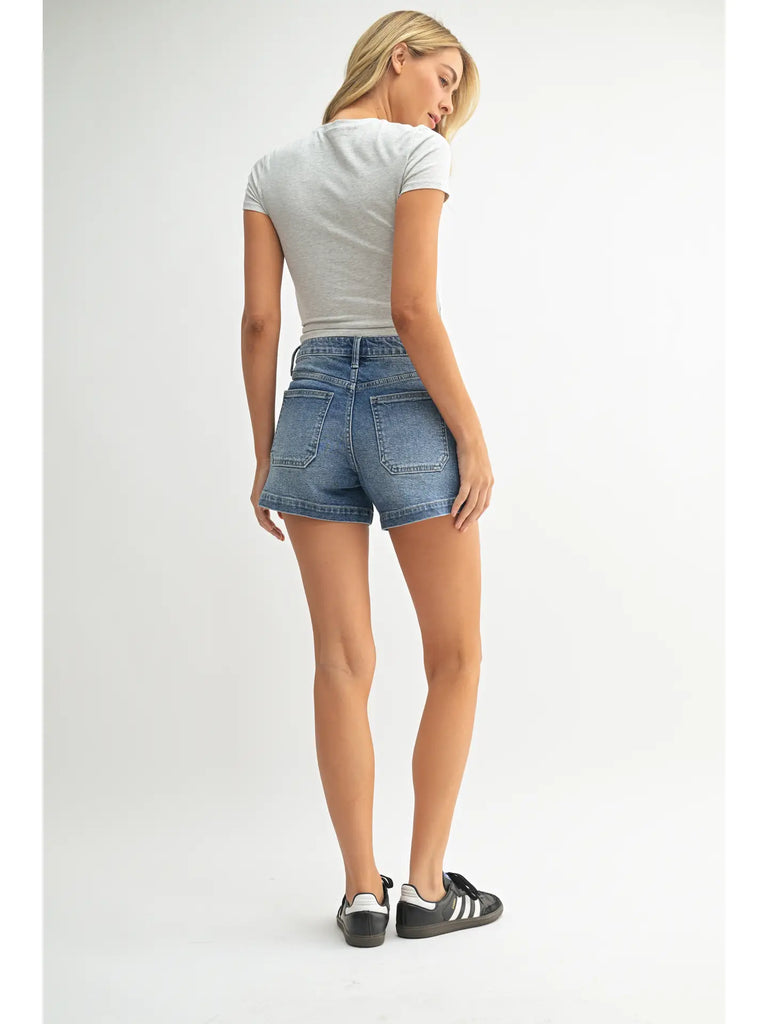 Trouser Denim Shorts