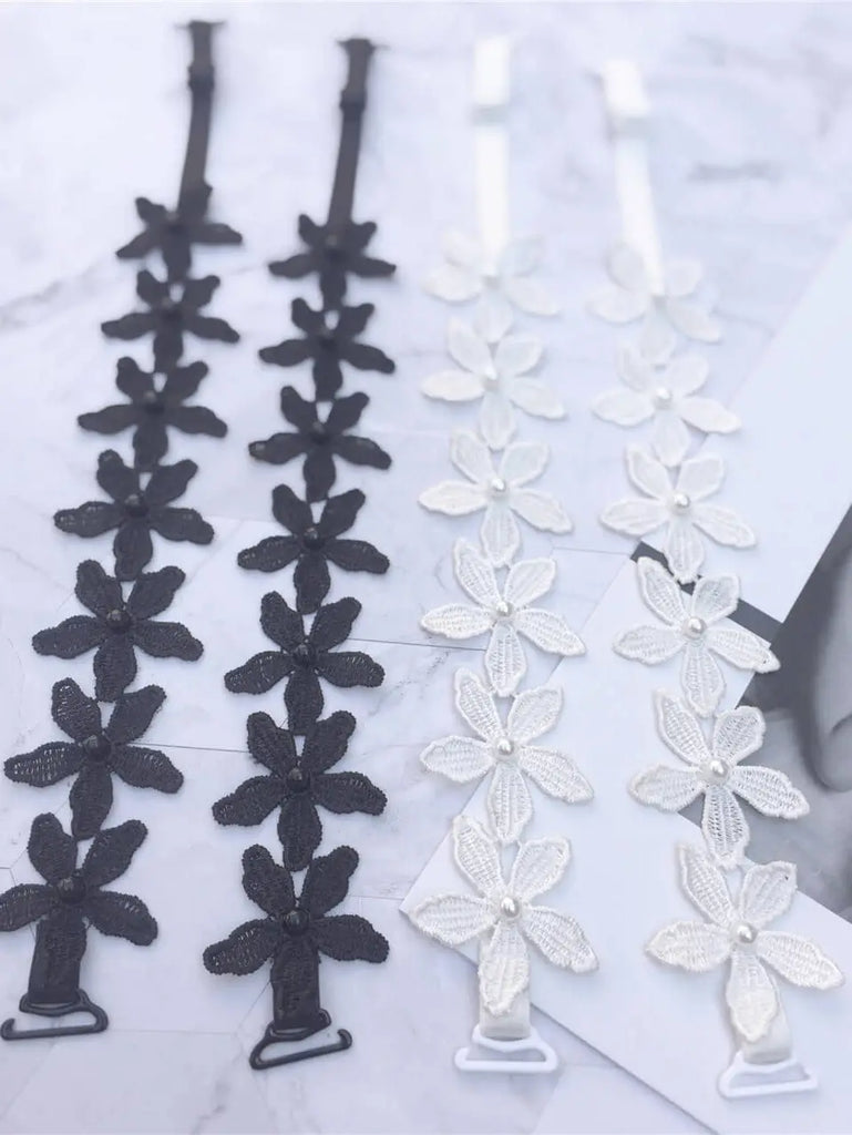 Flower Pearl Bra Strap Replacement