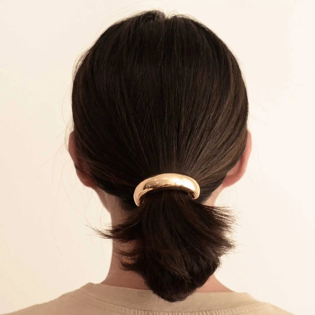Wide Metal Cuff Hair Tie