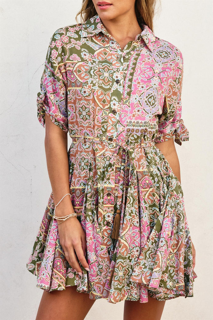 Extra Flared Hem Mini Dress