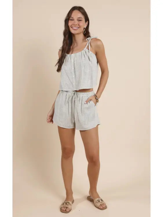 Mojave Tie Strap Button Tank