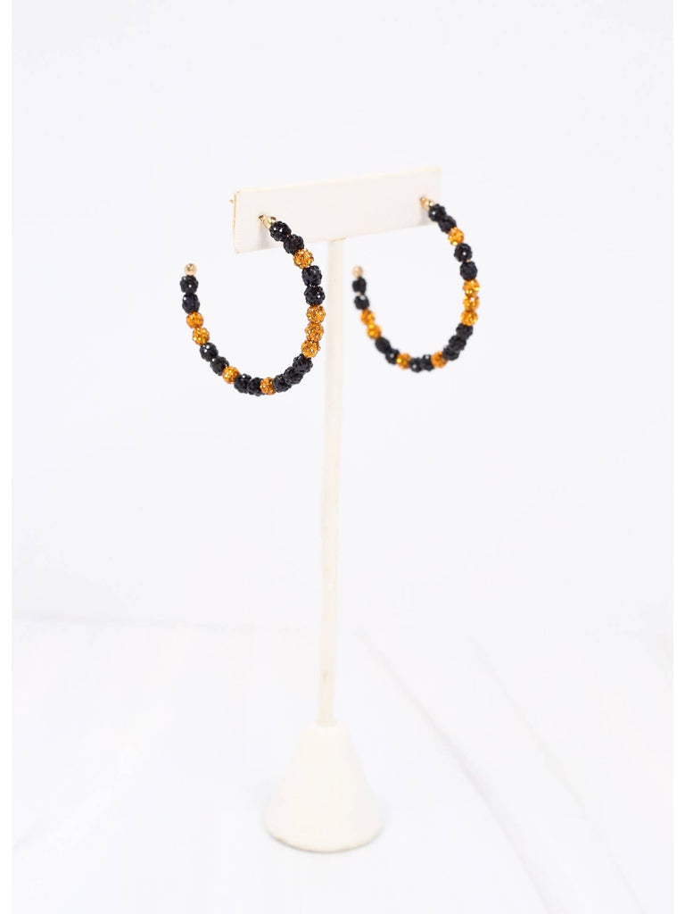 School Pride Pave Hoop Earring