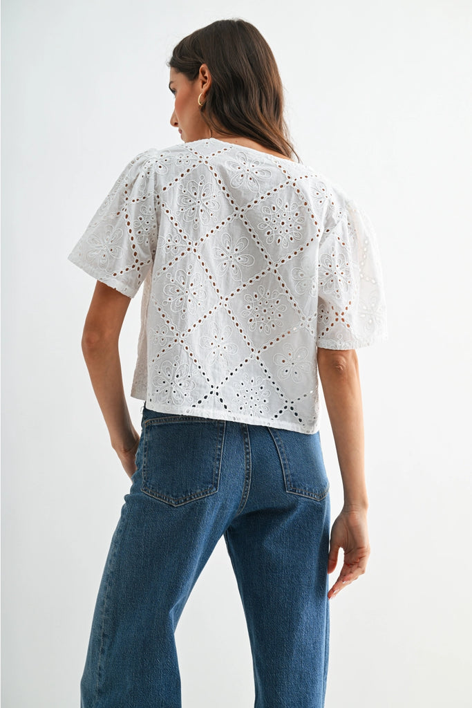 Silvia Short Sleeve Blouse