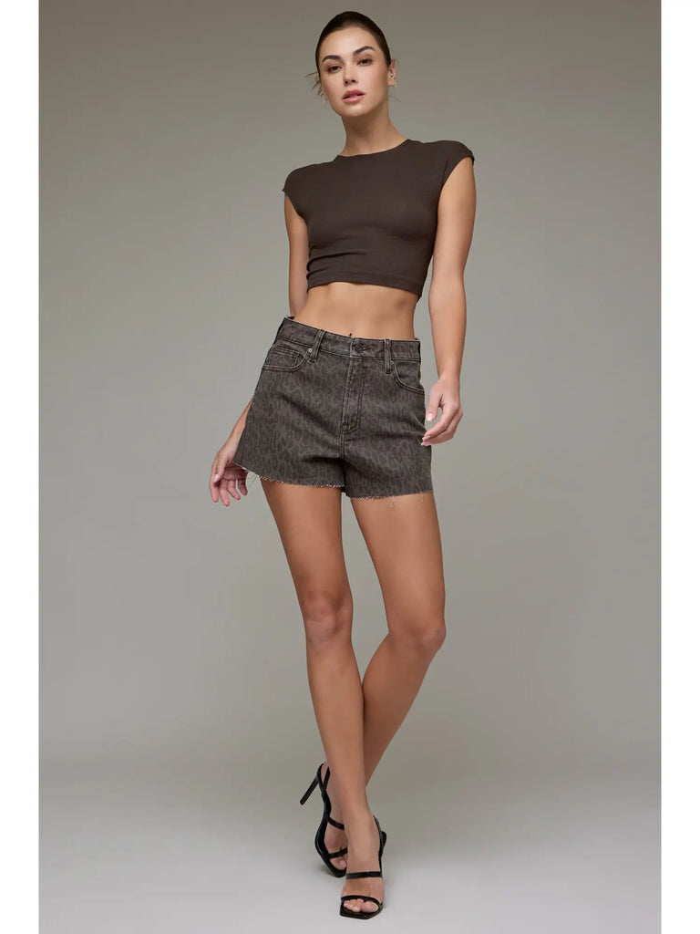 Riley Brown Cheetah High Rise 3" Inseam Shorts