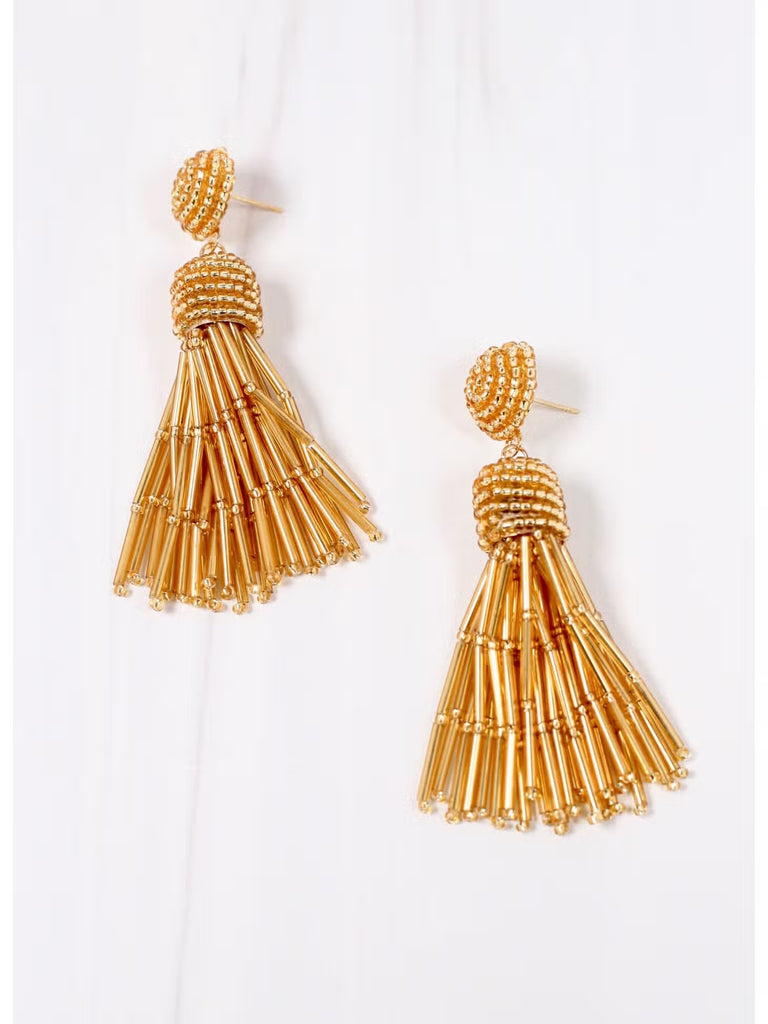 Dutchess Beaded Fringe Earring