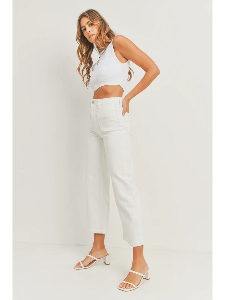 Patch Pocket Wide Leg