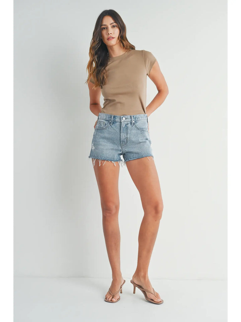 Kera Relaxed Denim Shorts