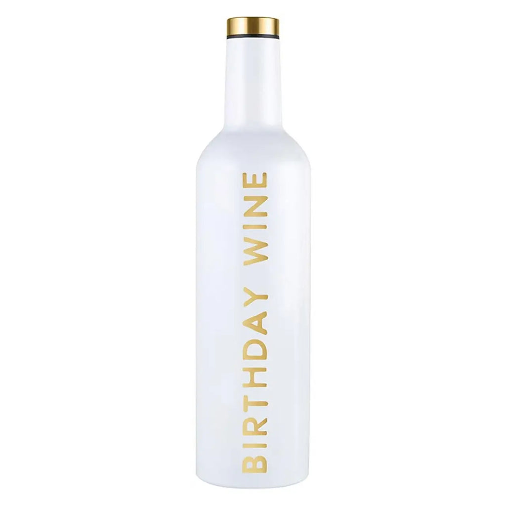 Stainless Steel Wine Bottle - Birthday Wine