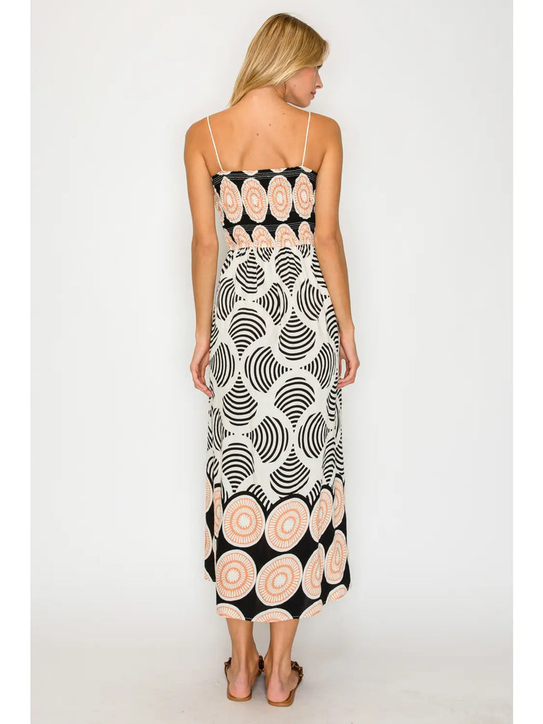 Midnight Shell Smock Midi Dress