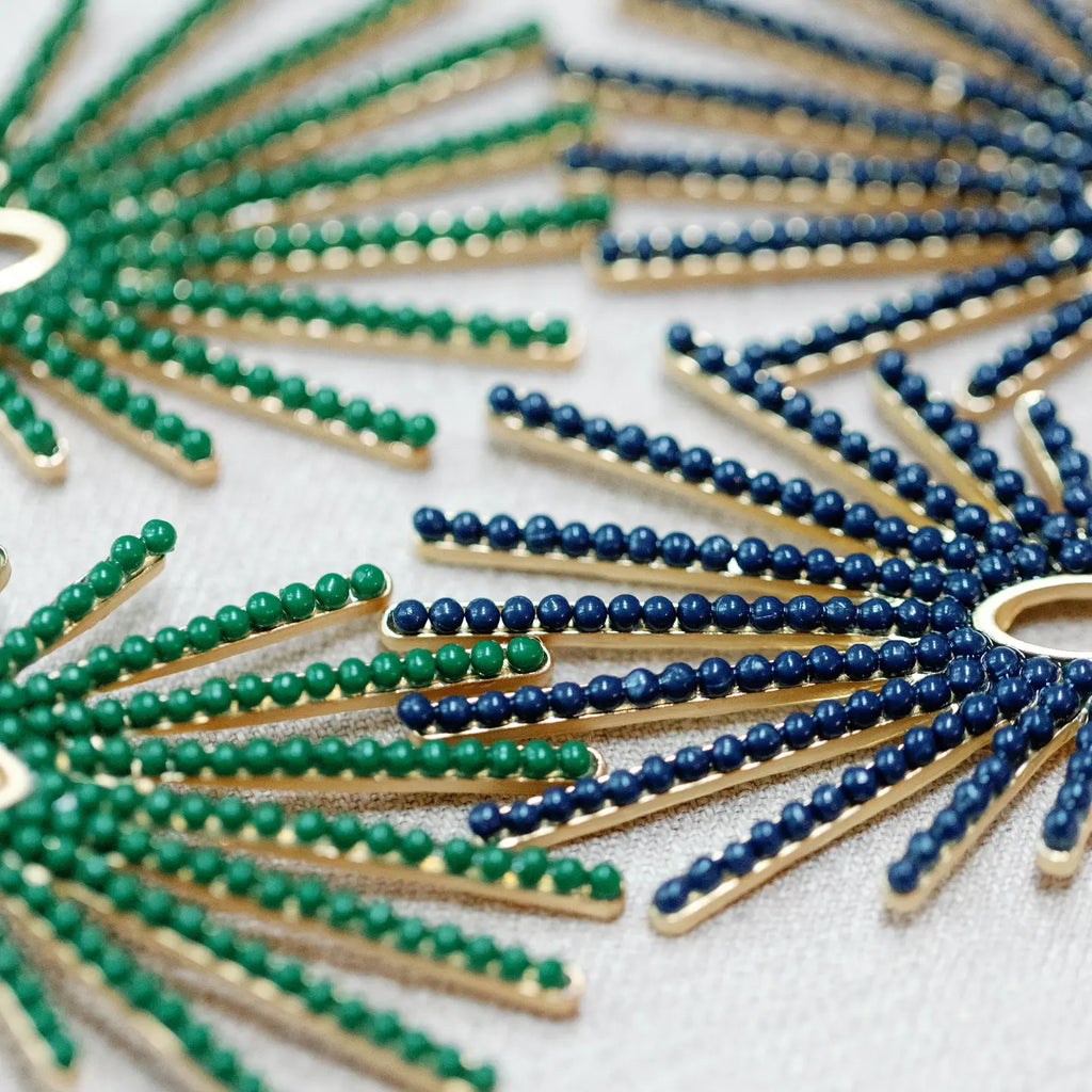 Sunburst Statement Drop Earrings