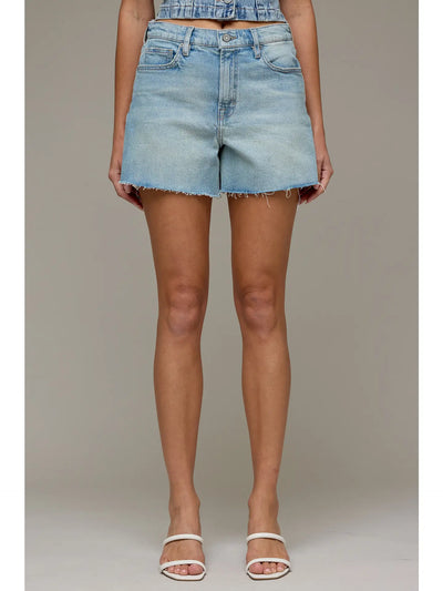 Jillian Raw Hem A Line Shorts