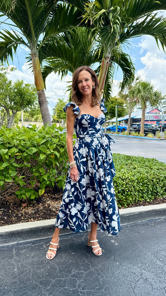 Peony Flowy Midi Dress