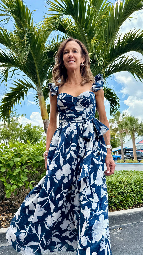 Peony Flowy Midi Dress