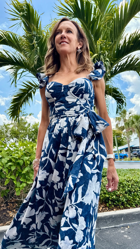 Peony Flowy Midi Dress