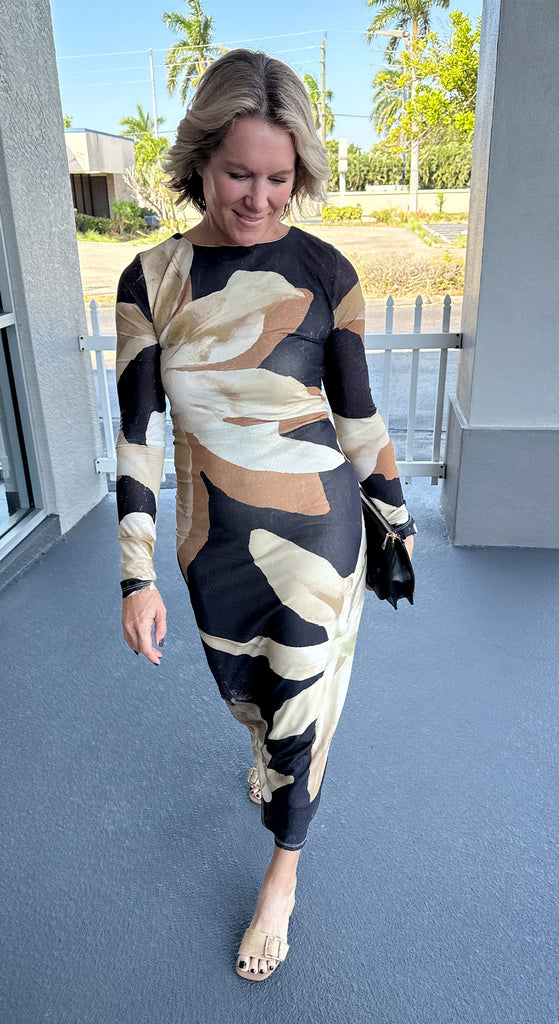 Fall Stroll Midi Dress