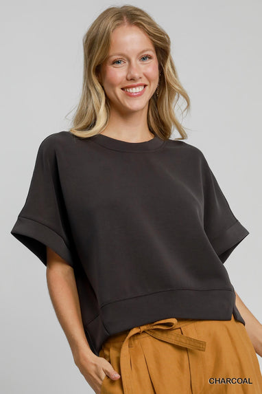 Cupro Blend Dolman Top