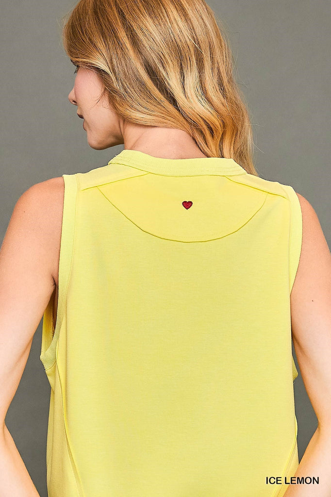 Robbie Sleeveless Luxeknit Cropped Top