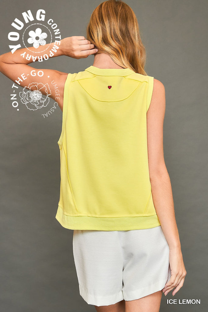 Robbie Sleeveless Luxeknit Cropped Top