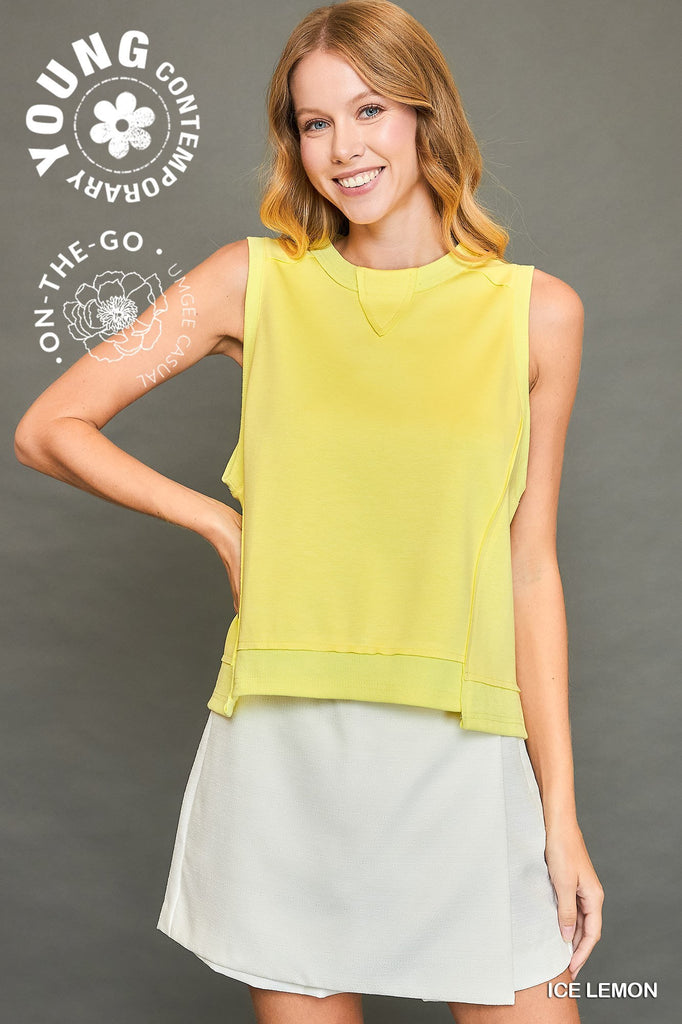 Robbie Sleeveless Luxeknit Cropped Top