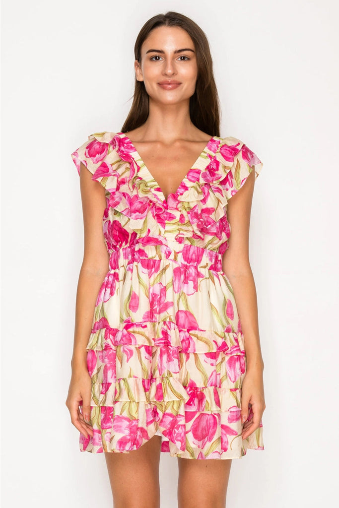Lonian's Bloom Ruffle Dress