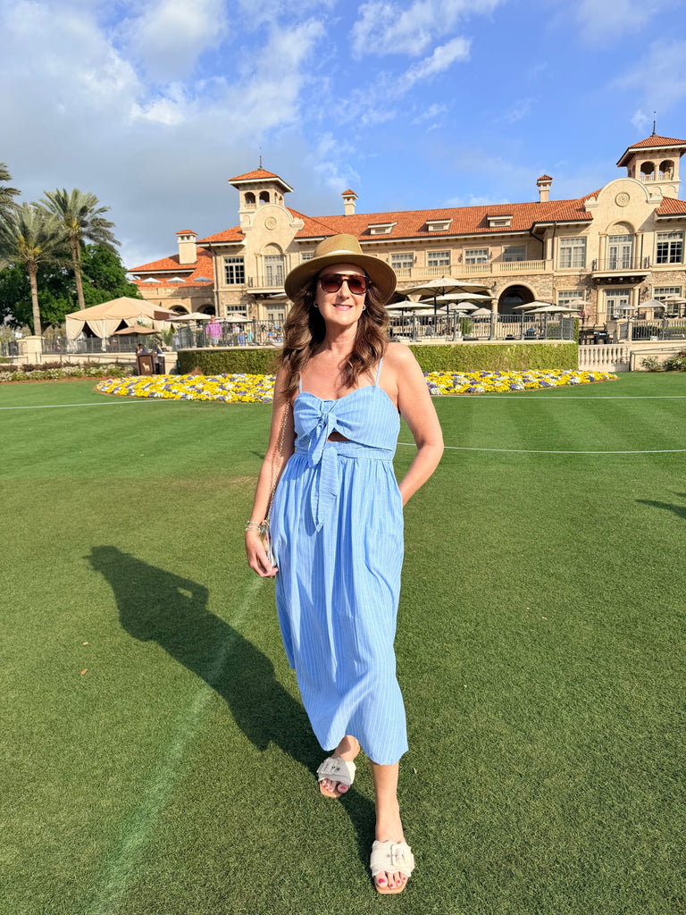 Nautical Stripe Midi Dress