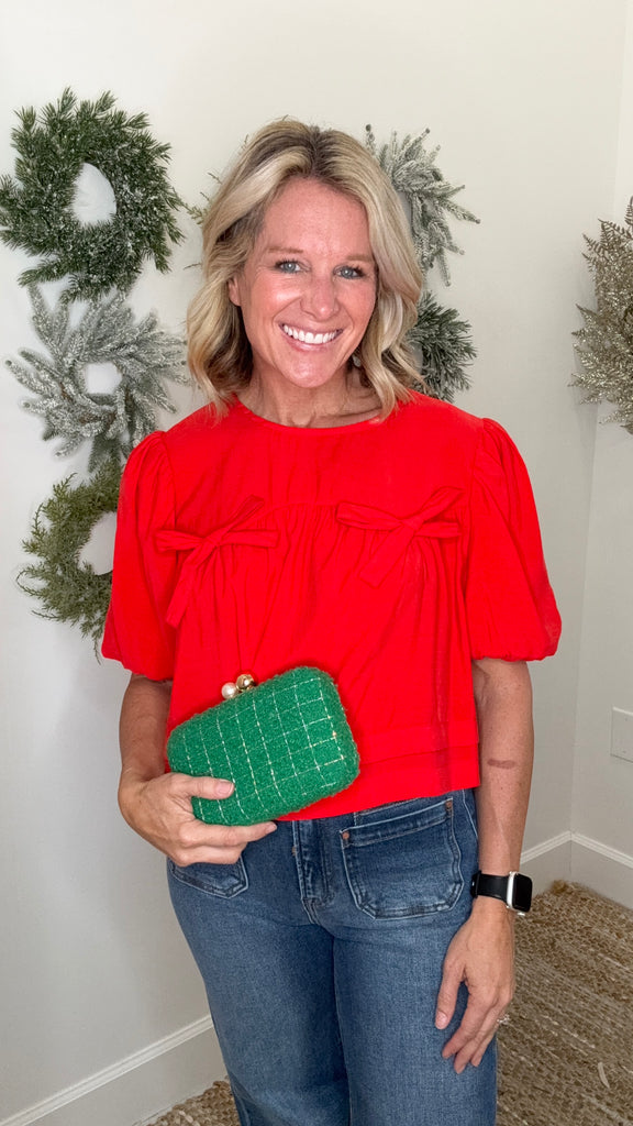 Bubble Sleeve Blouse