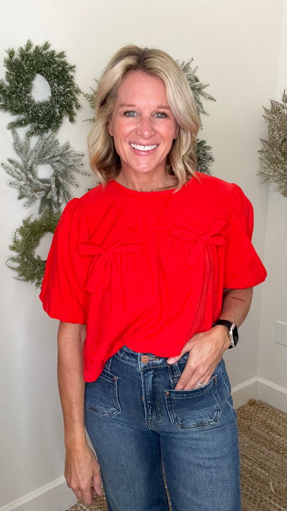 Bubble Sleeve Blouse