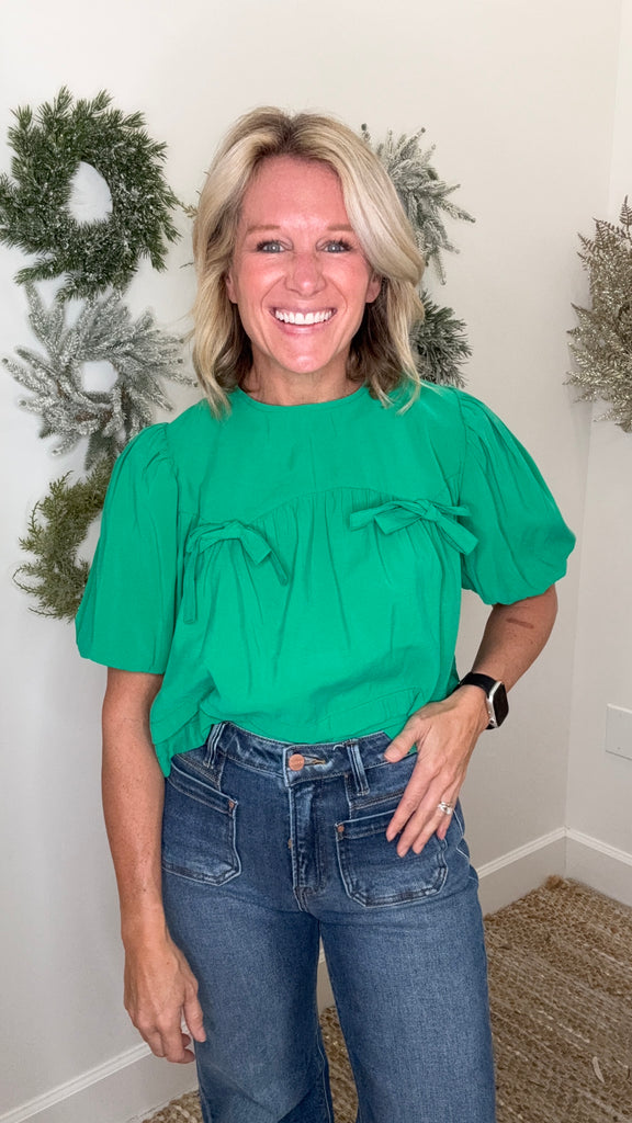 Bubble Sleeve Blouse