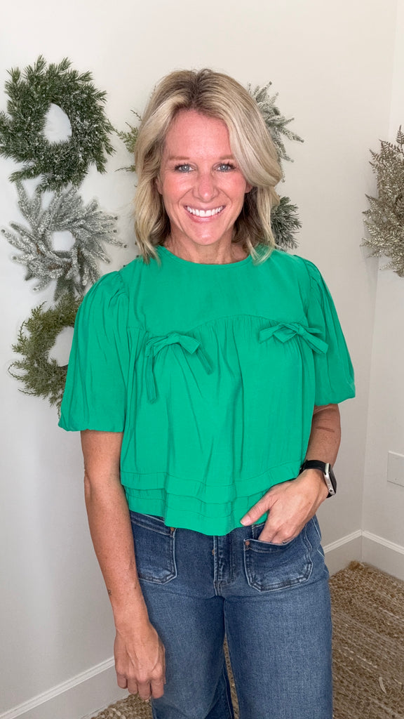 Bubble Sleeve Blouse