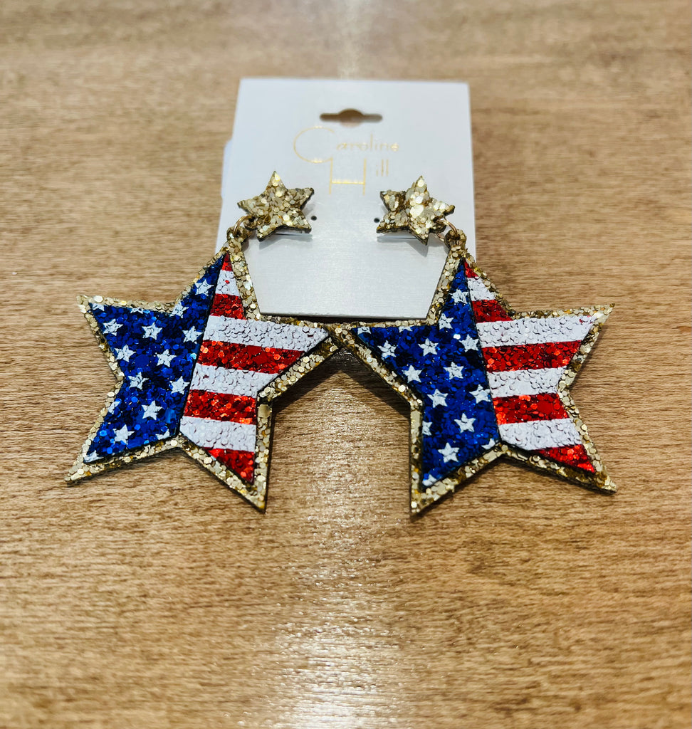 Decleration Glitter Star Earring