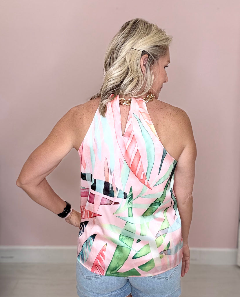 Cassidy Tank with Chain Detail