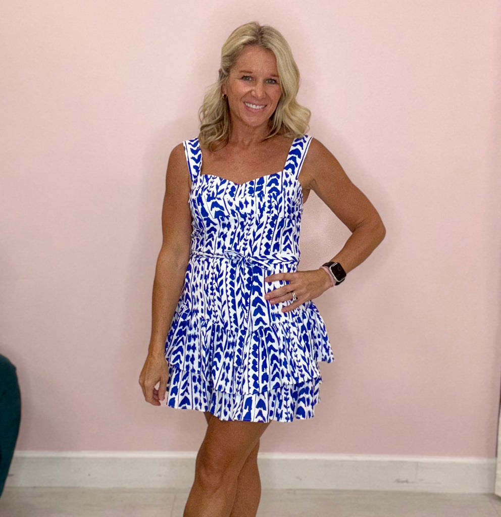 Hailey Romper Cobalt Trail