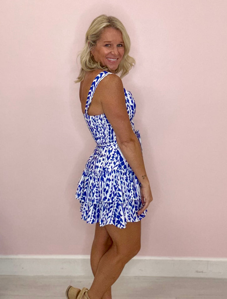 Hailey Romper Cobalt Trail