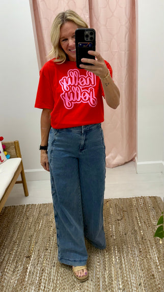 Holly Jolly Tee Pink