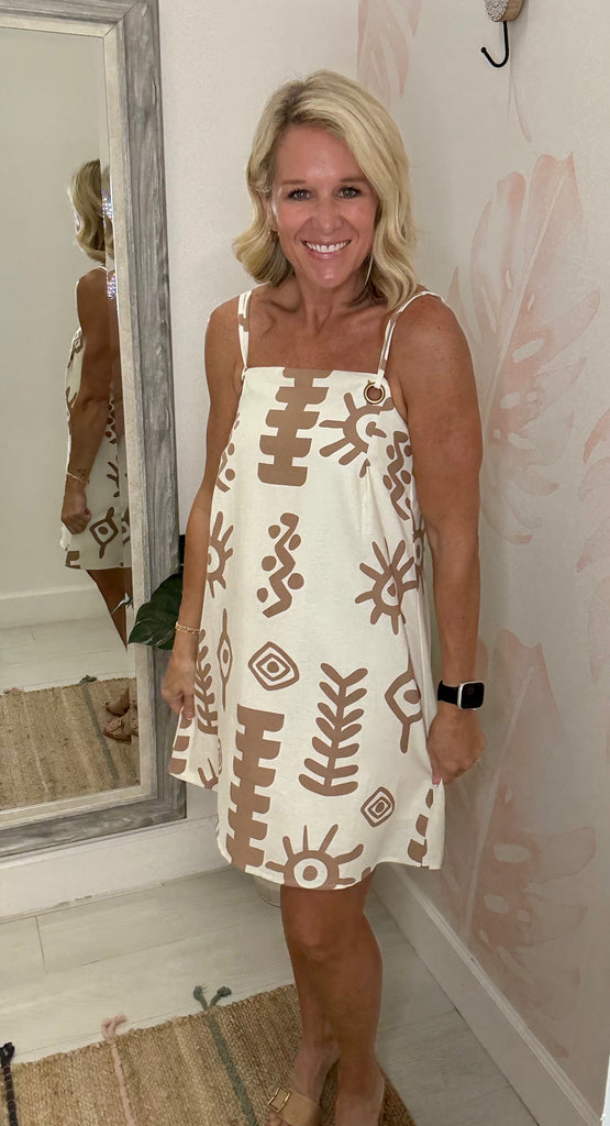 Santorini Sunplay Mini Dress