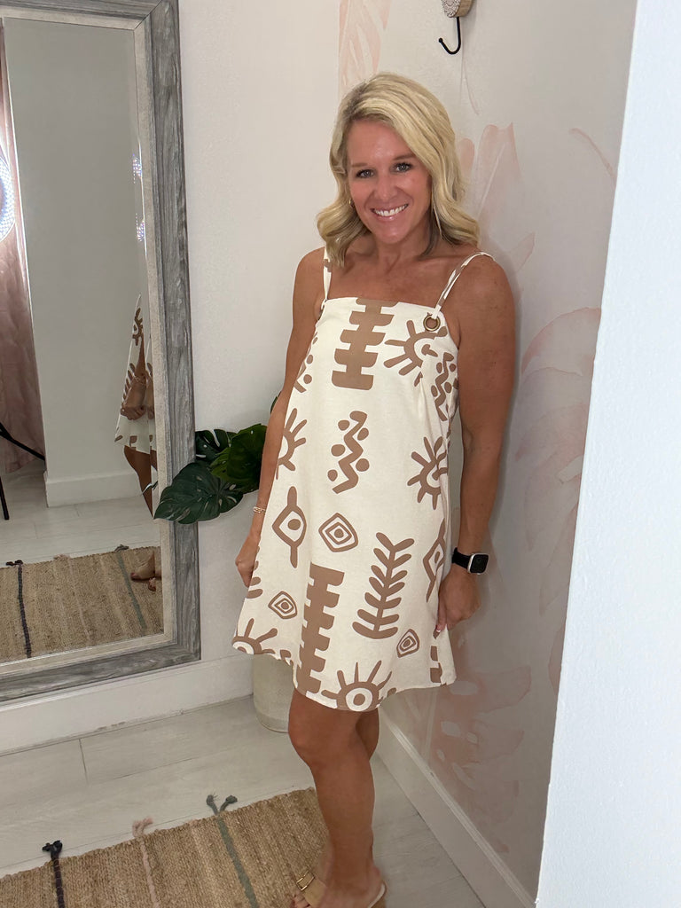 Santorini Sunplay Mini Dress