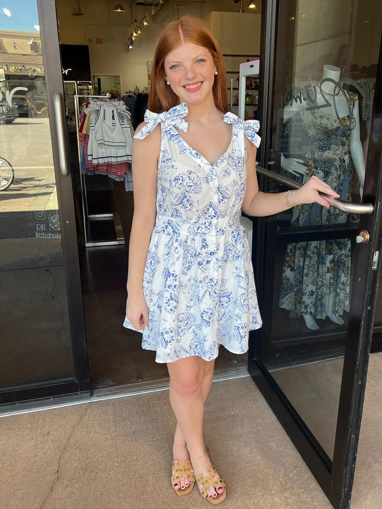 Delos Porcelain Mini Dress
