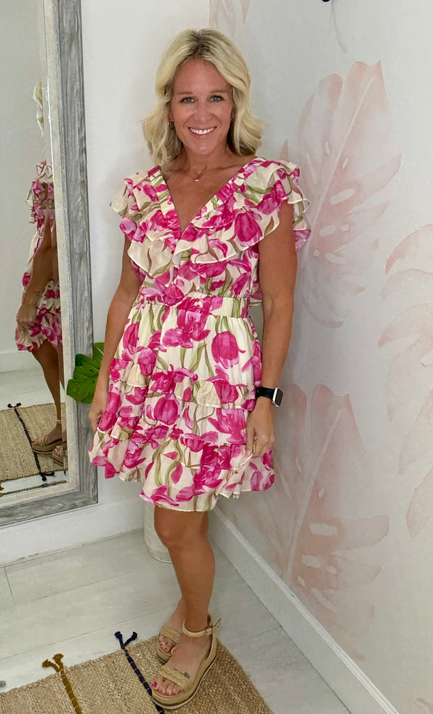 Lonian's Bloom Ruffle Dress