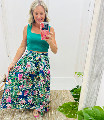 Afternoon Delight Tiered Midi Skirt