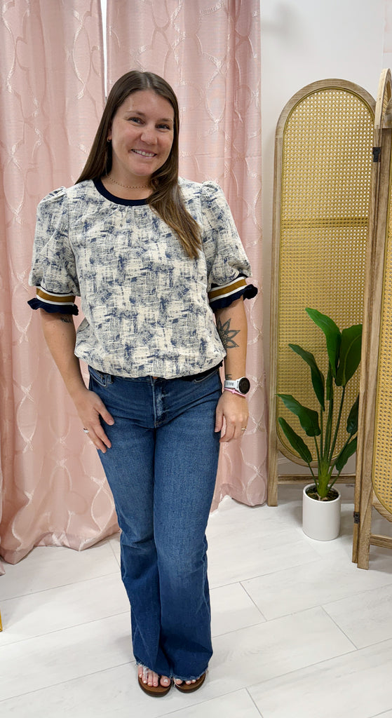 Alicia Ruffled Detail Top