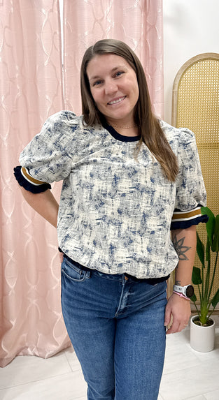 Alicia Ruffled Detail Top