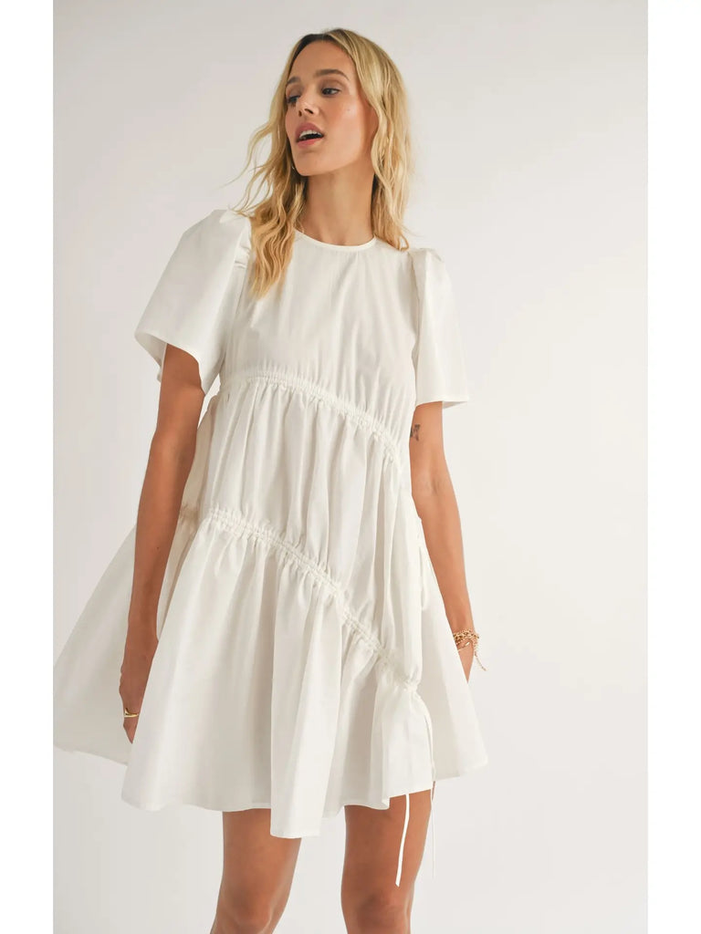Picnics Gathered Mini Dress