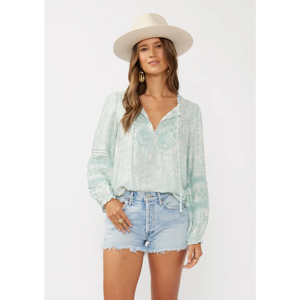Trace Embroidered Top