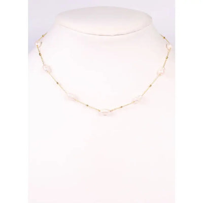 Doling Pearl Necklace Gold