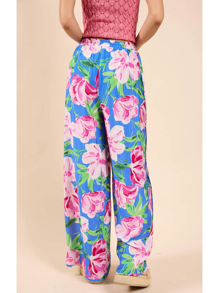 Technicolor Elastic Waist Pants