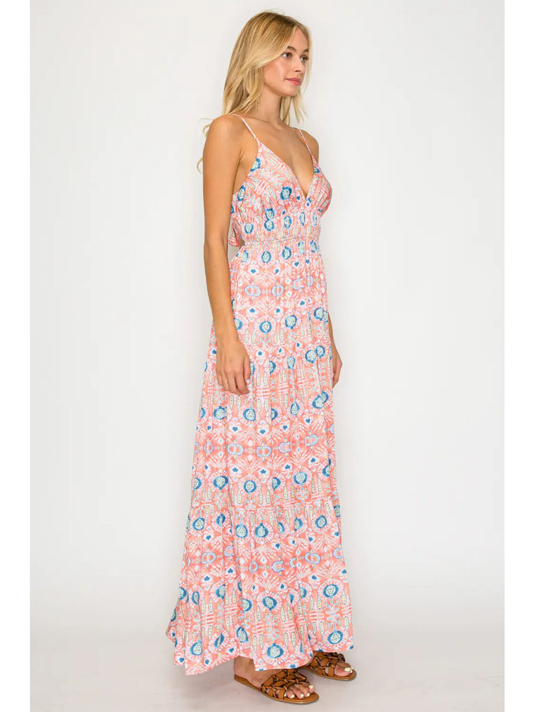 Sunset Tapestry Maxi Dress
