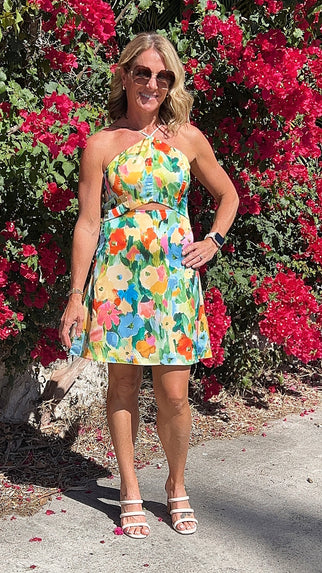 Floral Fantasia Mini Dress