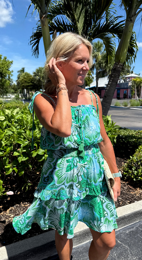 Tanti Floral Salta Ruffle Mini Dress