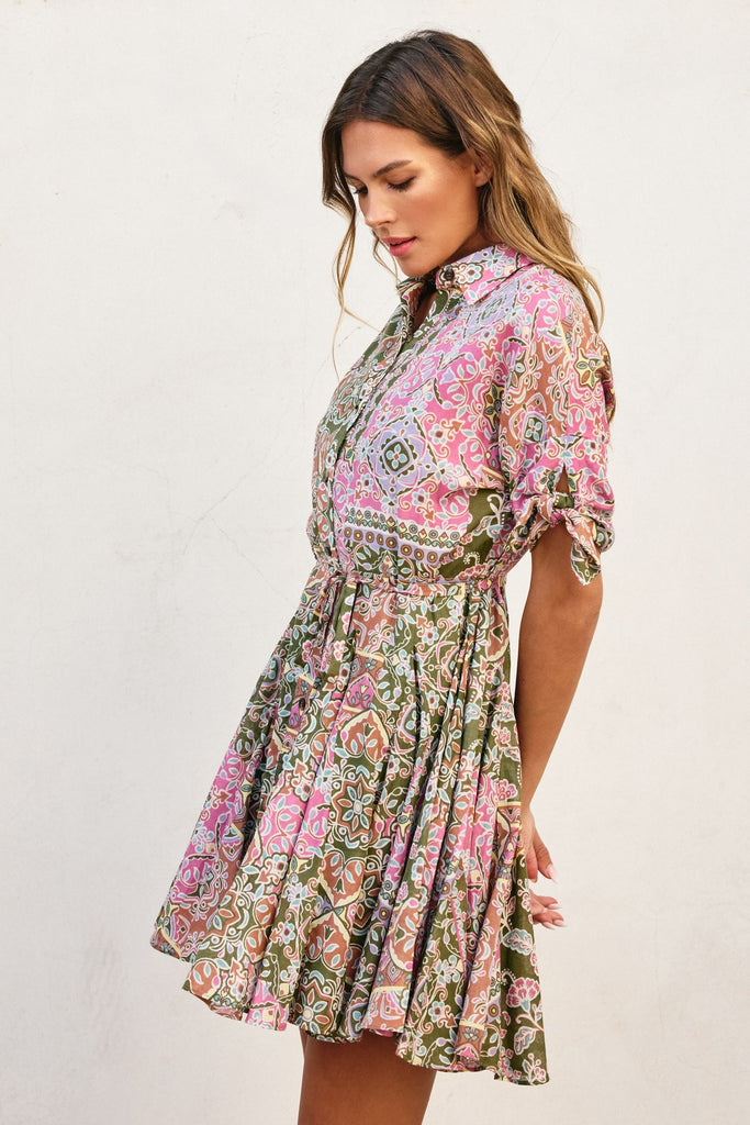 Extra Flared Hem Mini Dress