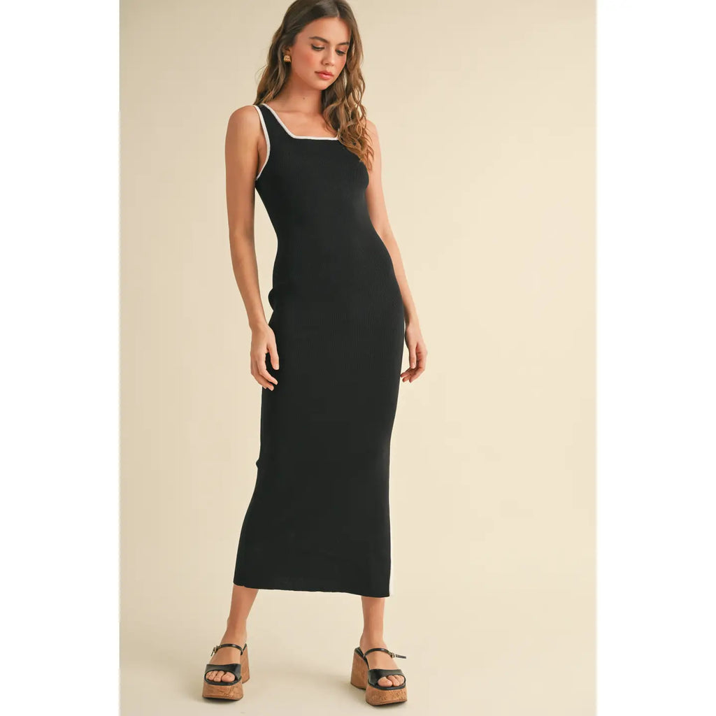 Meila Colorblock Detail Knitted Dress